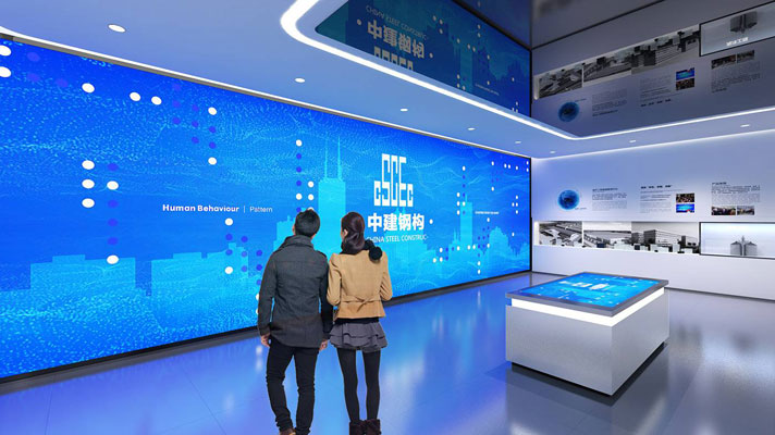 中鋼構(gòu)企業(yè)展廳設計效果圖